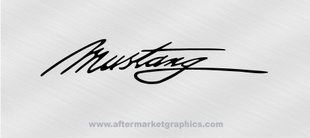 Ford Mustang Signature Decals - Pair (2 pieces)